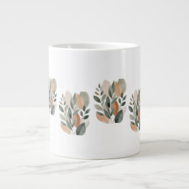 Minimal Botanical Leaf Pattern  Jumbo-Tasse