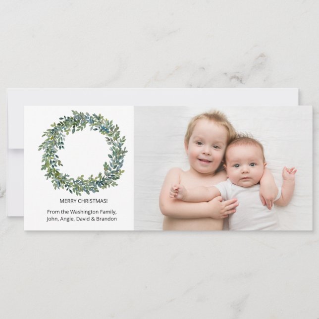 MINIMAL - Boxwood Wreath Carte photo (Devant)