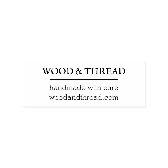 Minimal Business Address Stamp for Branding Gummistempel (Prägung)