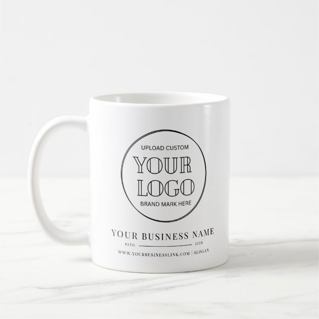 Minimal Business Company  Logo Name Year Kaffeetasse (Links)