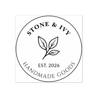 Minimal Business Logo Rubber Stamp Gummistempel
