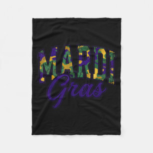 Minimal Camo Mardi Gras Jagd-Bock Fleecedecke