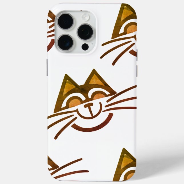 Minimal Cat design iPhone / iPad case (Rückseite)