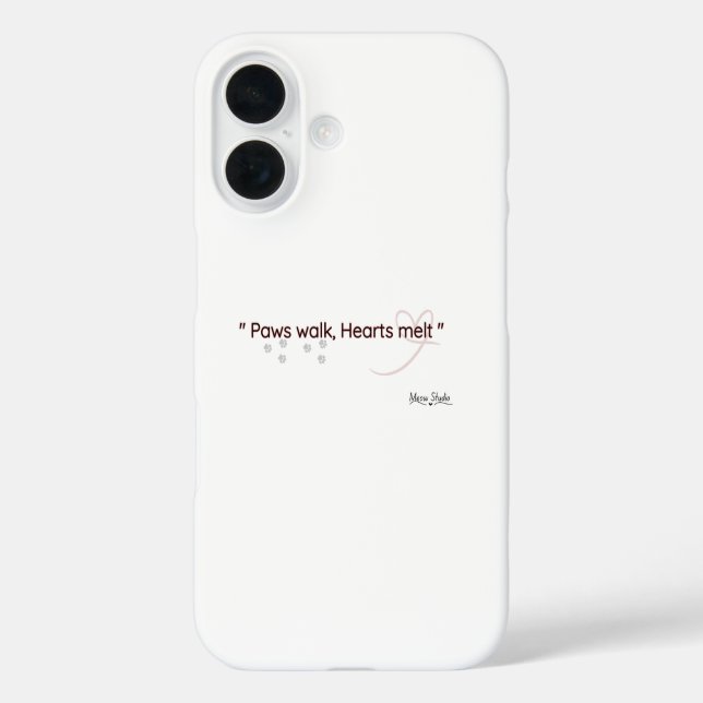 Minimal Cat Lover Phone Case (Rückseite)