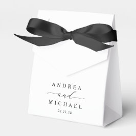 Minimal Chic Elegante Hochzeit Geschenkschachtel