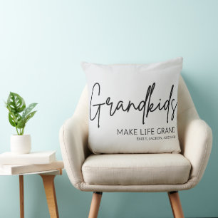 Minimal Chic Grandkids macht Leben großartig Kissen