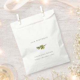 Minimal Chic Pine Branch Foliage jedes Alter Gebur Geschenktütchen