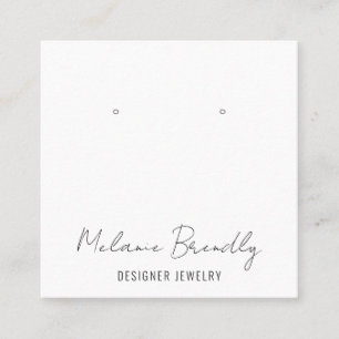 Minimal Chic Schmuck Earring Display Quadratische Visitenkarte