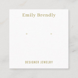 Minimal Chic Schmuck Earring Display Visitenkarte
