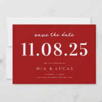 Minimal Chic Wedding Date Nicht-Foto Save the Date