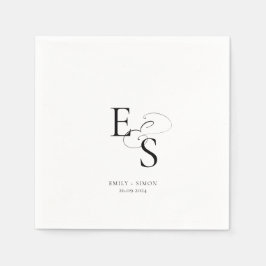 Minimal Chic Wedding Napkin Serviette