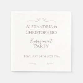 Minimal Chic Wedding Partner Serviette