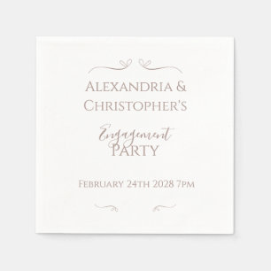 Minimal Chic Wedding Partner Serviette