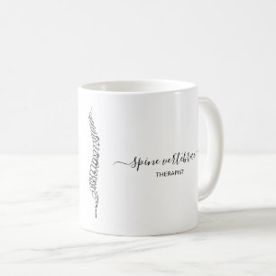 Minimal Chiropraktiker Rückenmassage Therapeut Kaffeetasse