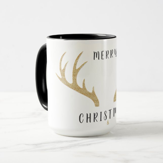 Minimal Christmas Line Art Tree | KaliraArts Tasse (Vorderseite Links)