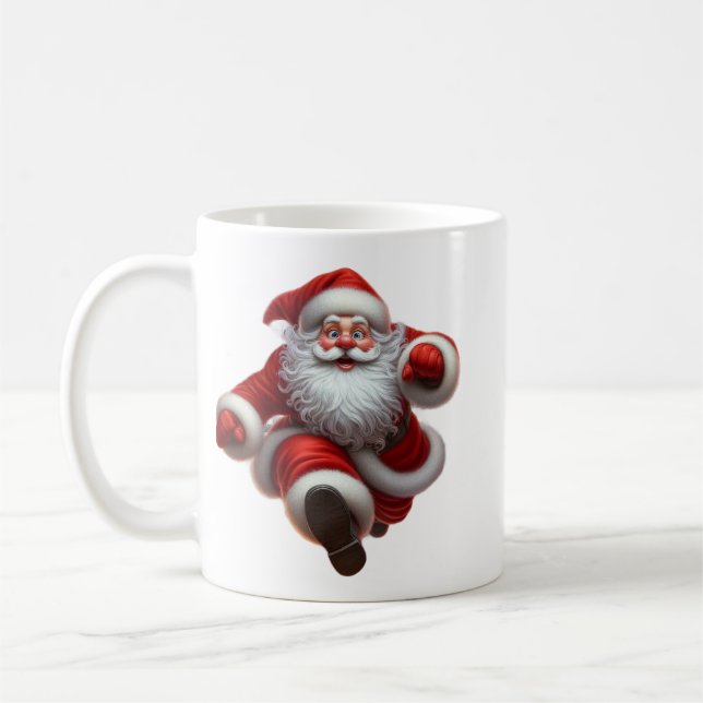 Minimal Christmas Mug | Line Art Tree | KaliraArts Kaffeetasse (Links)