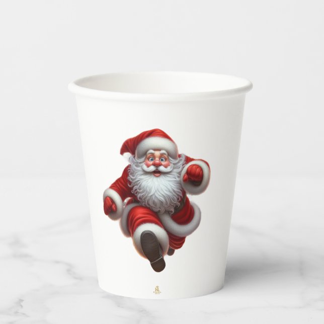 Minimal Christmas Mug | Line Art Tree | KaliraArts Pappbecher (Vorderseite)