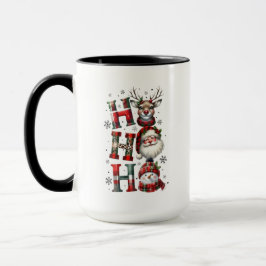 Minimal Christmas Mug | Line Art Tree | KaliraArts Tasse