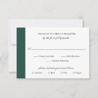 Minimal Classic Elegant Emerald Green Wedding