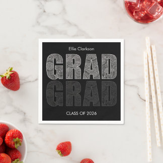 Minimal Classy Graduation Party Serviette