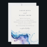 Minimal Coastal Sea Beach Watercolor Wedding Einladung<br><div class="desc">For any further customisation or any other matching items,  please feel free to contact me at yellowfebstudio@gmail.com</div>