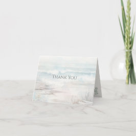 Minimal Coastal Thank You Card Dankeskarte