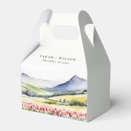 Minimal Country Spring Blumenlandschaft Hochzeiten Geschenkschachtel