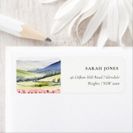 Minimal Country Spring Floral Landschaftsadresse