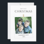 MINIMAL CUSTOM FAMILIENFOTO MERRIEST CHRISTMAS FEIERTAGSKARTE<br><div class="desc">Wenn Sie weitere Anpassungen benötigen,  schreiben Sie mir bitte an yellowfebstudio@gmail.com.</div>
