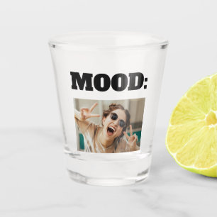 Minimal Custom MOOD Funny Add Foto Schnapsglas