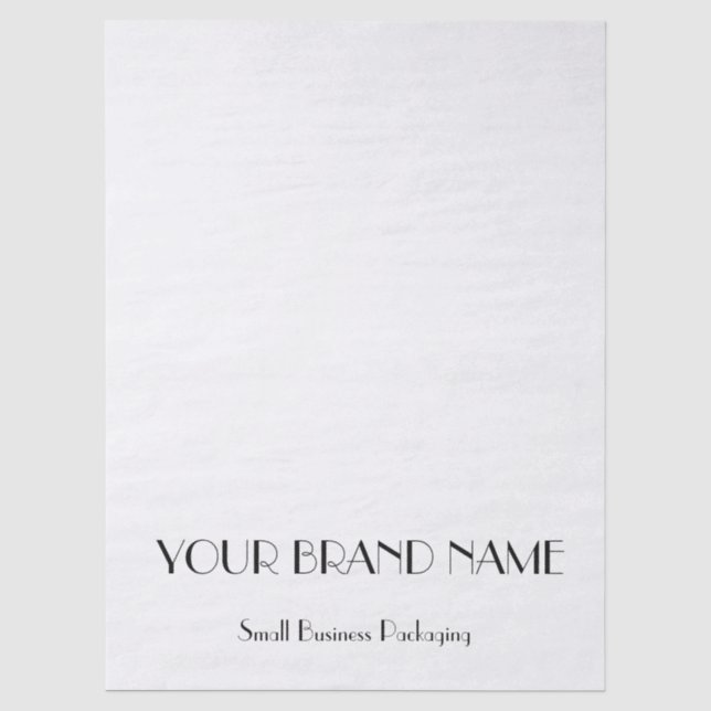 Minimal Custom  tissue paper for Small Business Seidenpapier (Vorderseite)