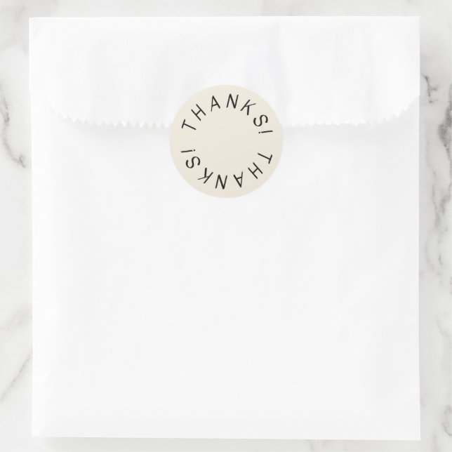 Minimal danke Ihnen Aufkleber Poshmark Verkäufer L (Tasche)