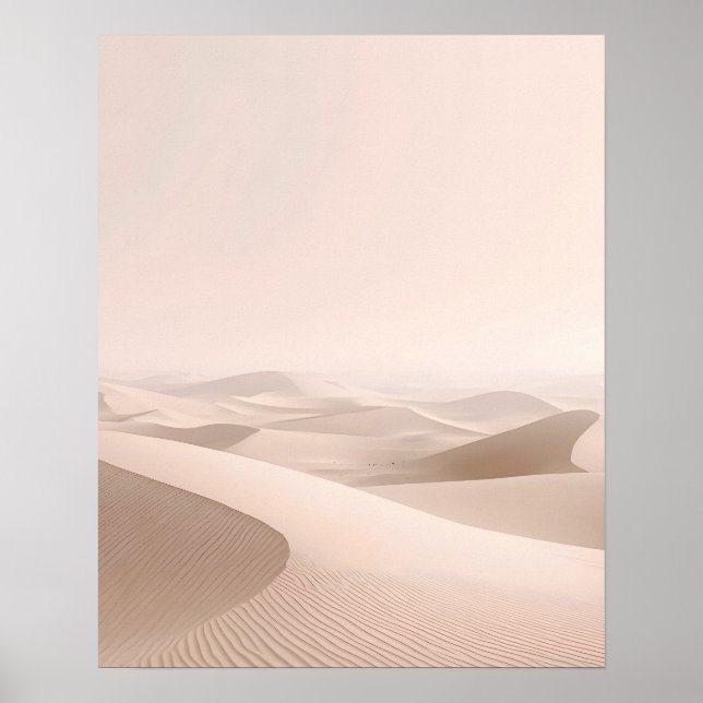 Minimal Desert Dunes Wall Art Print Poster (Vorne)