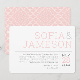 MINIMAL DESIGN einfaches, modernes pastellgraues D Einladung