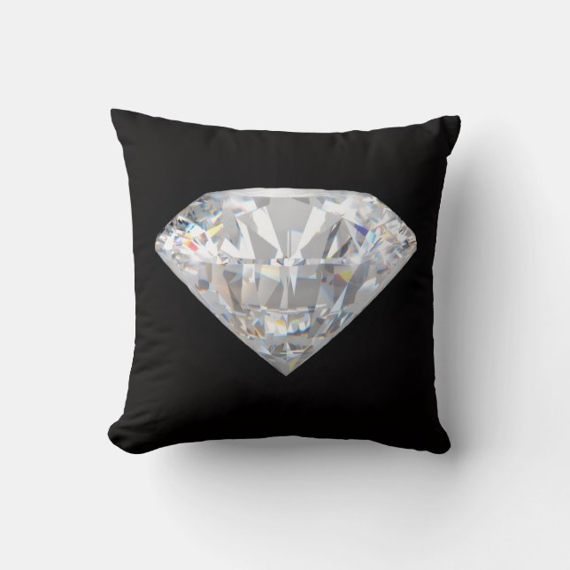Minimal Diamond Sparkle Ästhetik Kissen (Vorderseite)
