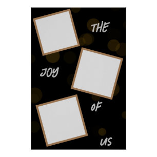 Minimal drei Bild die Freude von uns, Poster