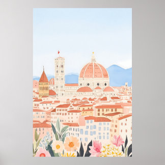 Minimal Duomo Italien Florenz Kunst, Dichtung und  Poster