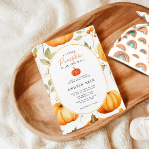 Minimal ein wenig Kürbis Herbst lässt Baby Dusche. Einladung