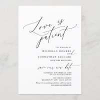 Minimal Einfach, Liebe im Patienten, Hochzeit vers