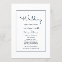 Minimal einfache Cursive Script-Einladung