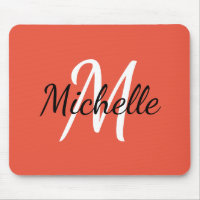 Minimal einfache Monogramm Anfangsname Koral & Wei