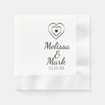 Minimal einfache Triple Hearts Hand gezogen