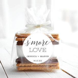 Minimal Elegance S'More Love Geschenkanhänger Runder Aufkleber
