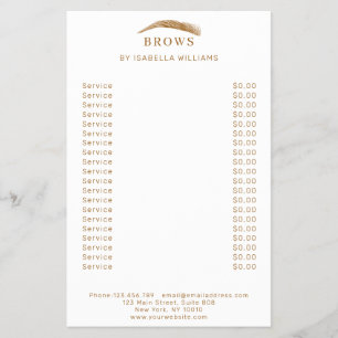 Minimal elegant Augenbrauen  Flyer
