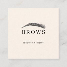 Minimal elegant Augenbrauen Visitenkarte