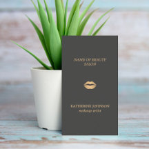 Minimal Elegant Dunkelgraue Imitate Gold Makeup Ar