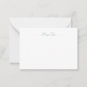 Minimal Elegant Einfache Personalisierte Mitteilun Mitteilungskarte