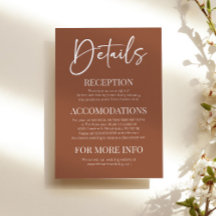 Minimal Elegant Modern Brown Boho Hochzeit Details