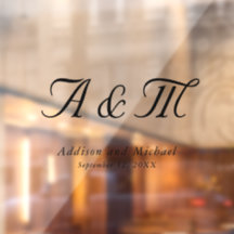 Minimal, elegant, Monogramm, Hochzeit