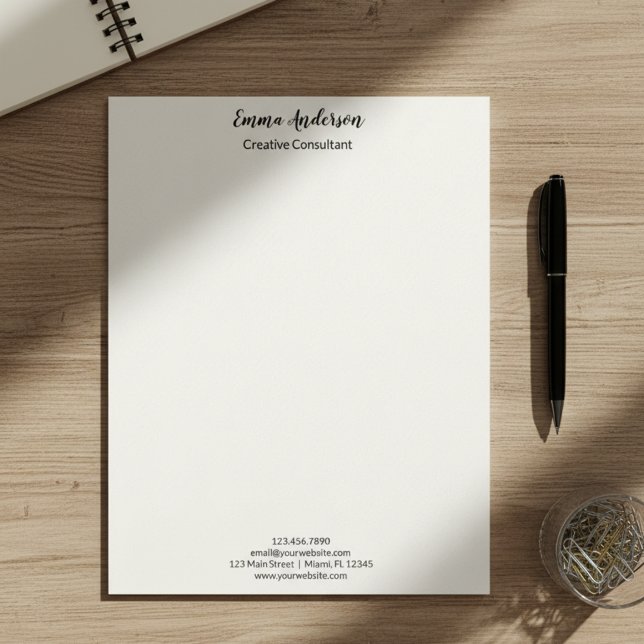 Minimal Elegant Professionell  Briefbogen (Von Creator hochgeladen)